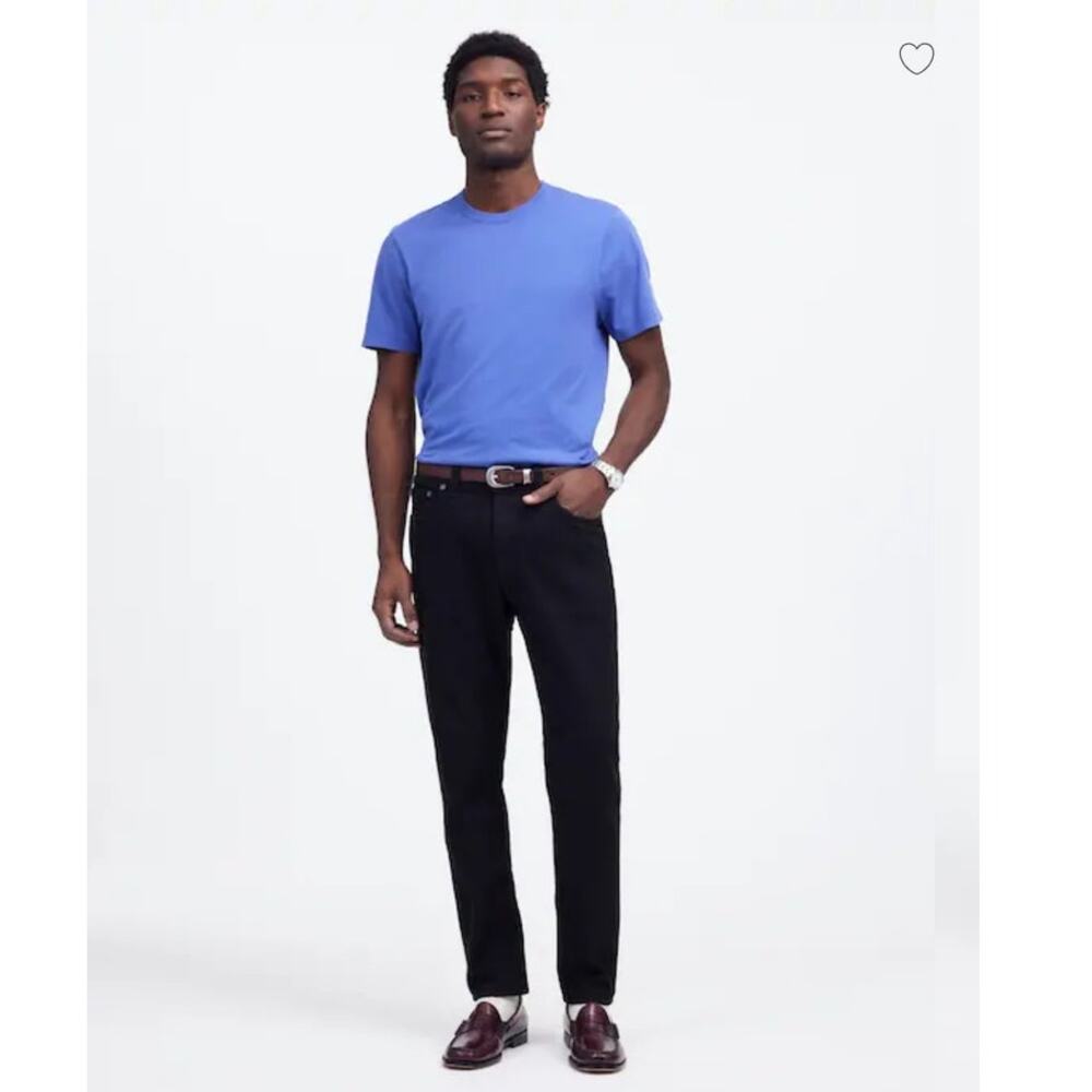 NWT Madewell Men's Athletic Slim Jeans: COOLMAX® Denim Edition Black 33/32